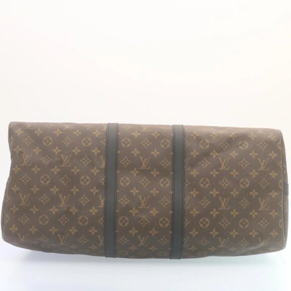 LOUIS VUITTON Monogram Macassar Keepall Bandouliere 55 M56714 Auth 28882S - Picture 7 of 16